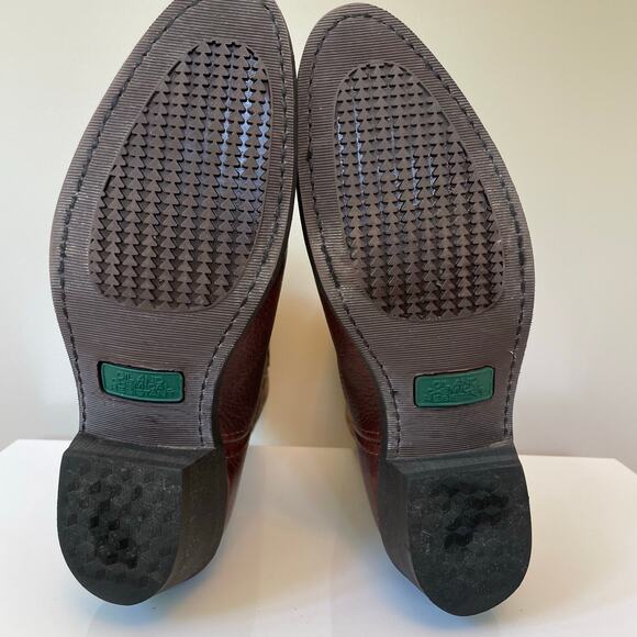 Men’s Laredo Western Leather Boots Sz 8.5 D Copper Kettle Trucker 4243 - Picture 10 of 11